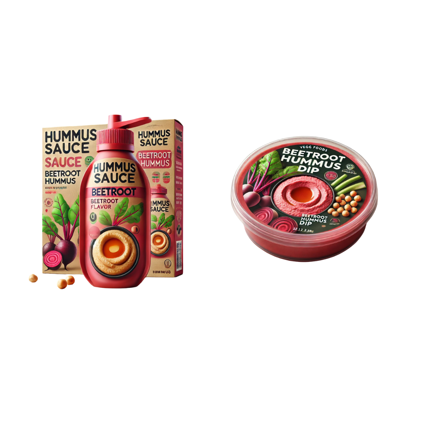 Kırmızı Pancarlı Humus Sos